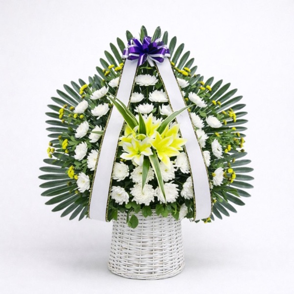 우수영장례식장 근조바구니 근조화환 100,000원 당일배달