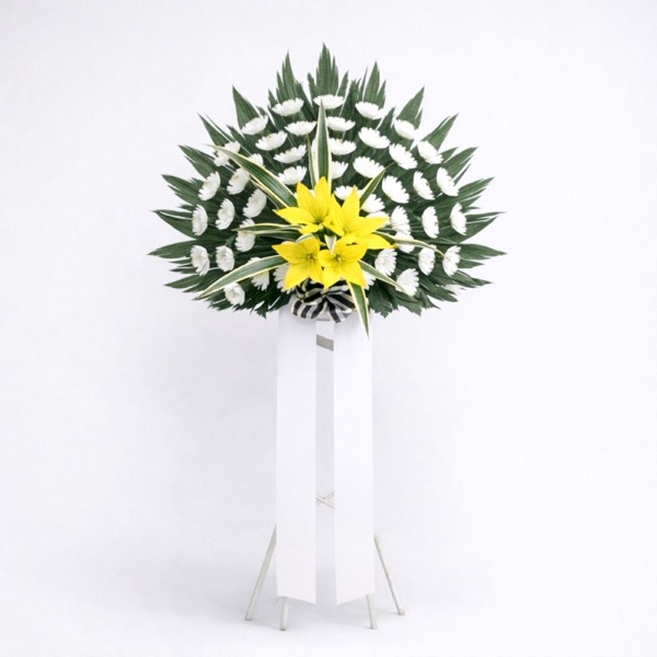 우수영장례식장 근조오브제 1단 근조화환 100,000원 당일배달